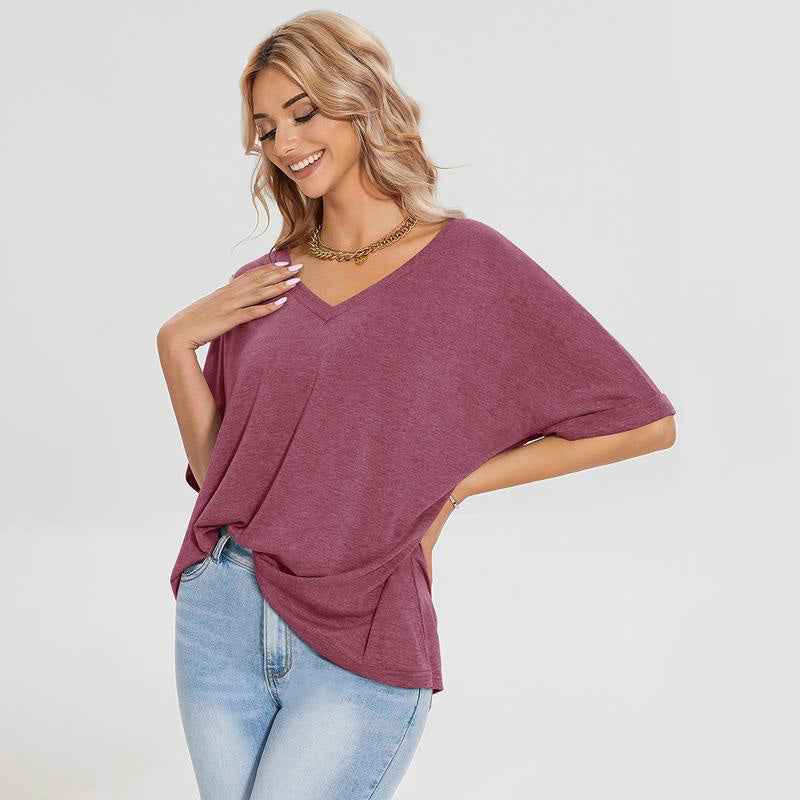 Loose Fit Tee Shirt Workout Tops