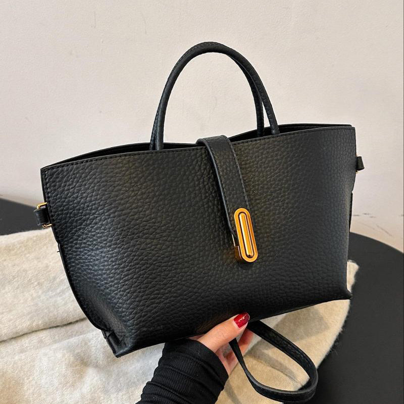 Elegant Solid Color French Styling Handbag