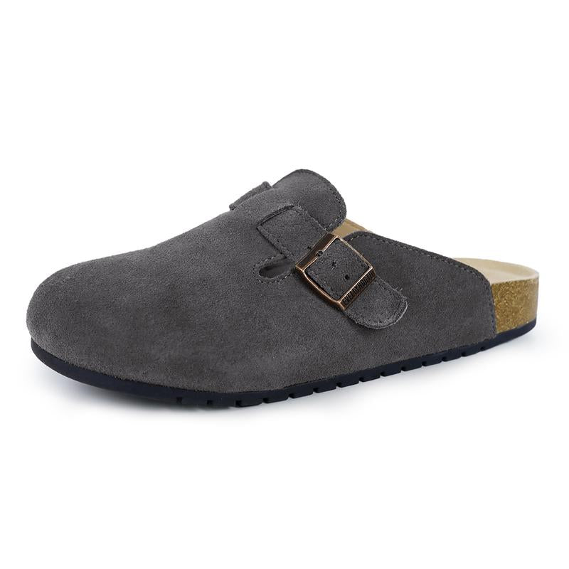 Round Toe Cork Footbed Clogs Potato Shoes