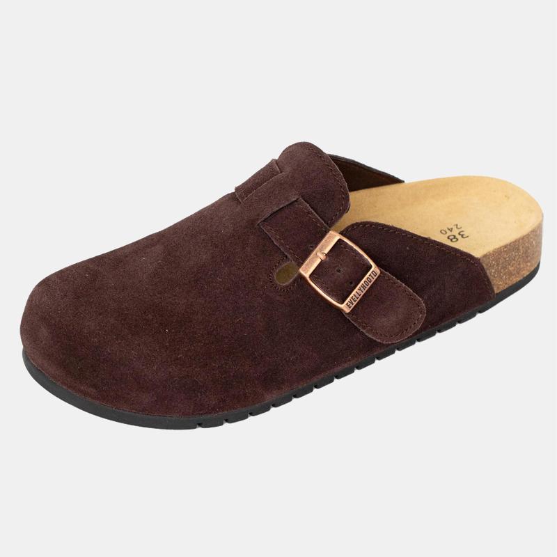 Round Toe Cork Footbed Clogs Potato Shoes