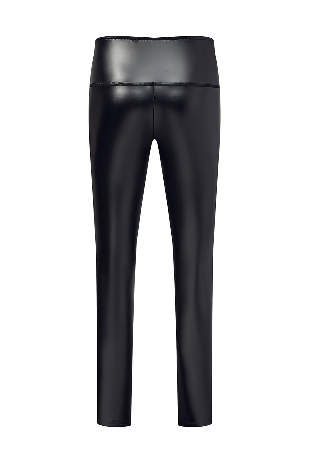 Faux Leather High Waist Blcak Skinny Leggings