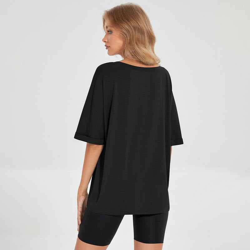 Loose Fit Tee Shirt Workout Tops