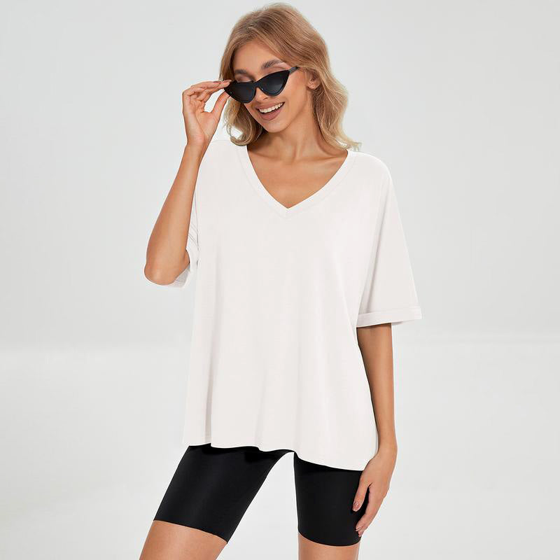 Loose Fit Tee Shirt Workout Tops