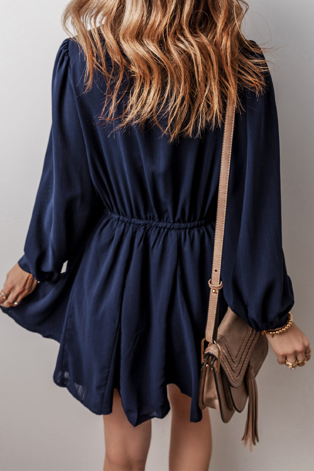 Chest Pockets Tunic Shirt Mini Dress