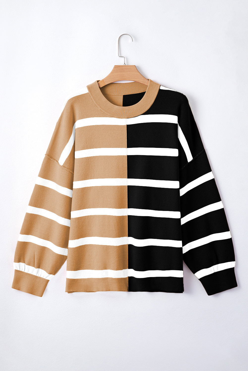 Colorblock Oversized Sweater