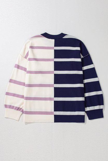 Colorblock Oversized Sweater