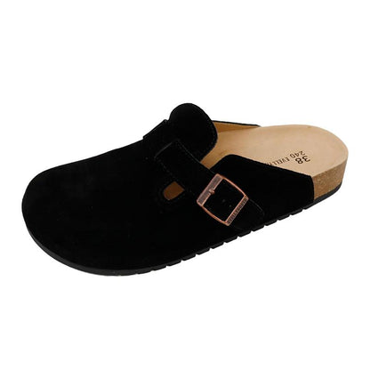 Round Toe Cork Footbed Clogs Potato Shoes