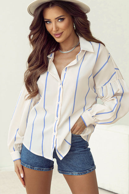 Drop Shoulder Bubble Loose Shirt