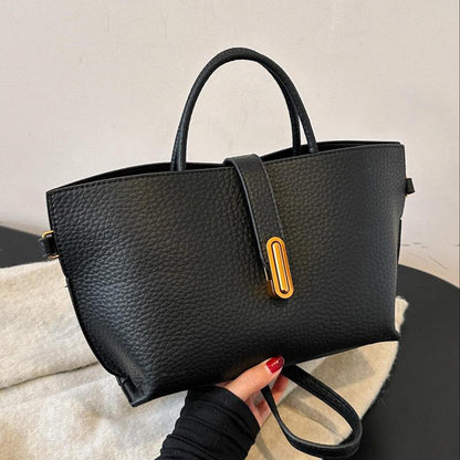 Elegant Solid Color French Styling Handbag