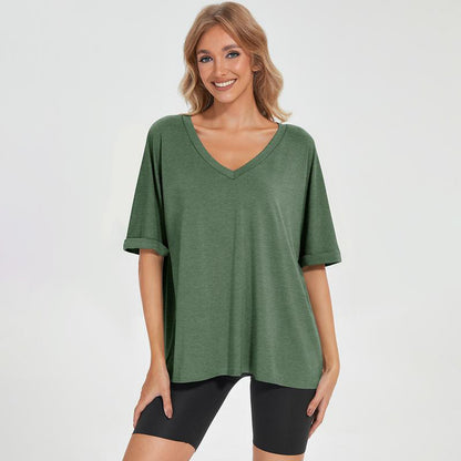 Loose Fit Tee Shirt Workout Tops