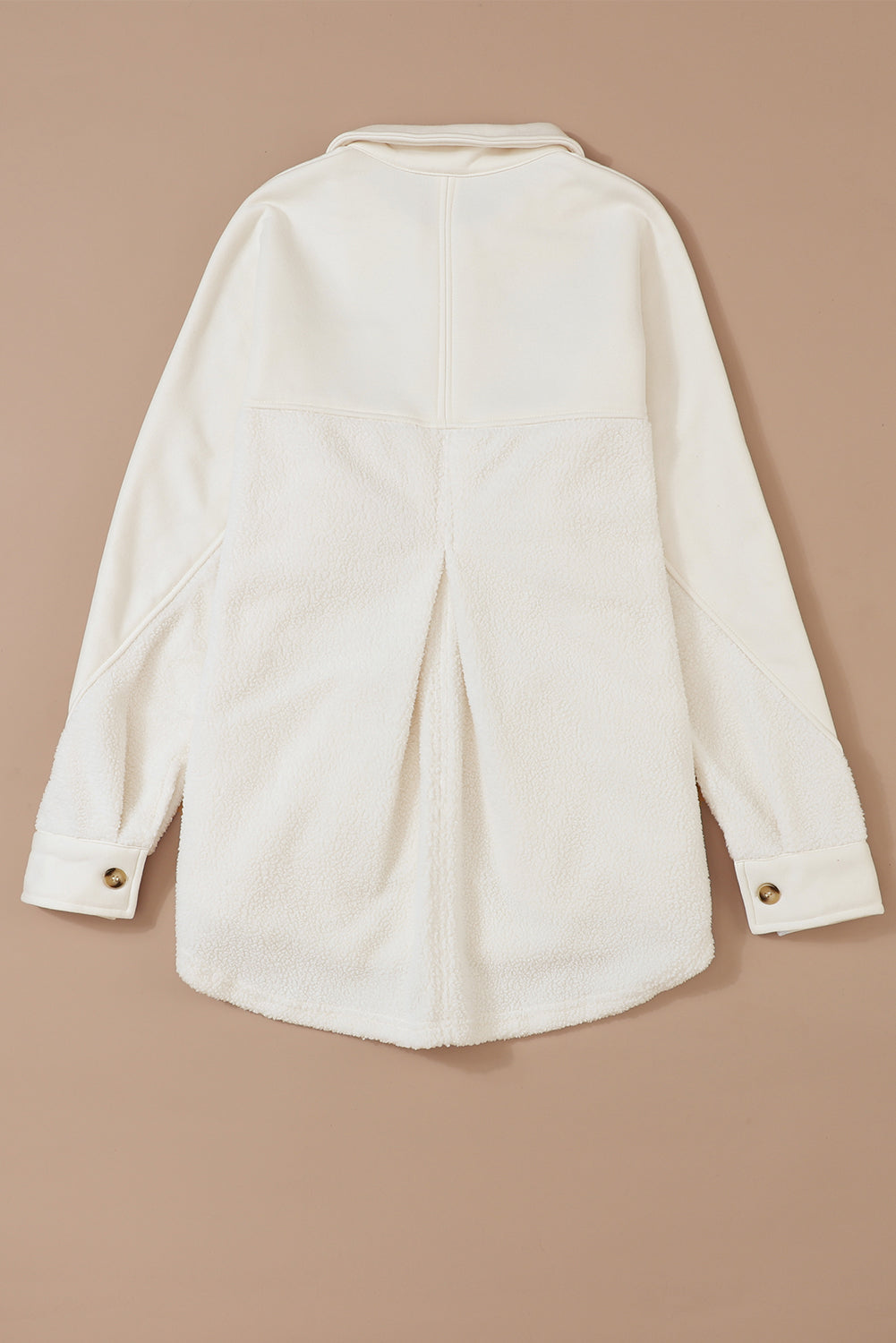 Button-Up Raw Hem Shacket