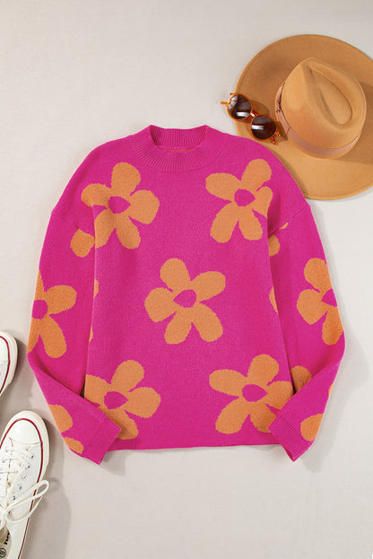 Mock Neck Long Sleeve Sweater