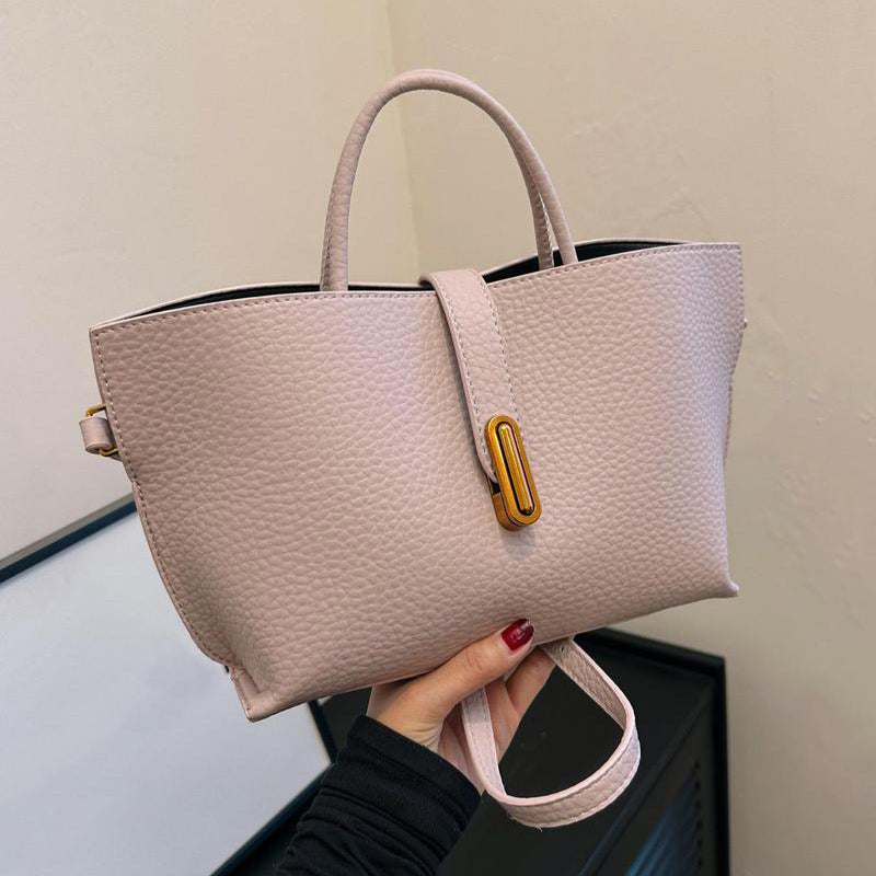 Elegant Solid Color French Styling Handbag
