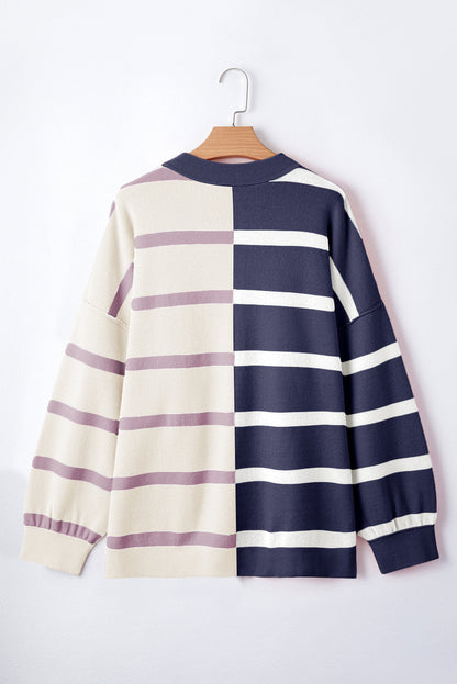 Colorblock Oversized Sweater