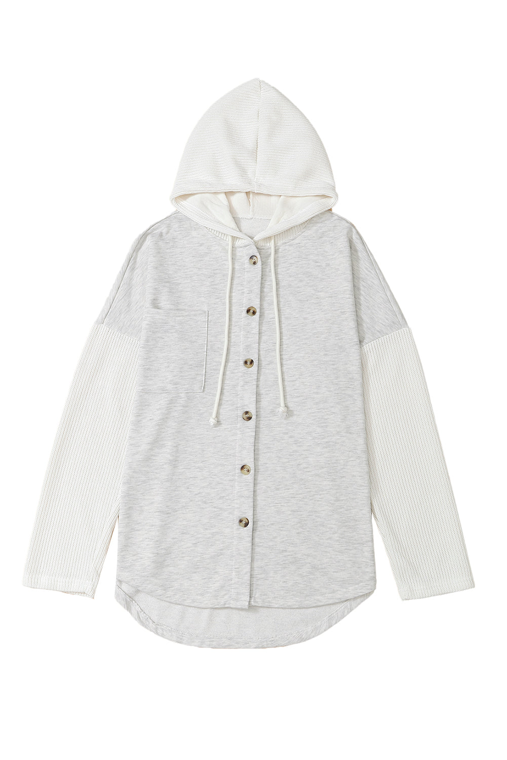 Button Up Hooded Jacket