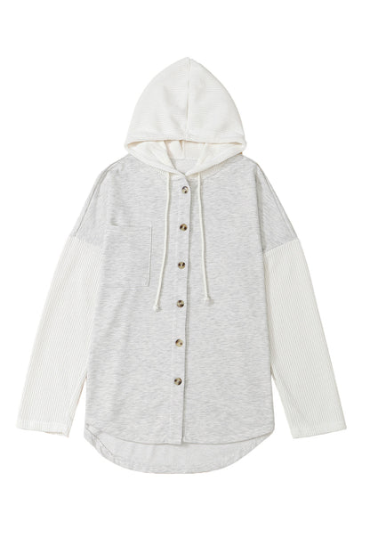 Button Up Hooded Jacket