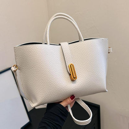 Elegant Solid Color French Styling Handbag