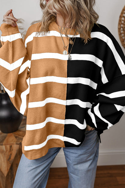 Colorblock Oversized Sweater