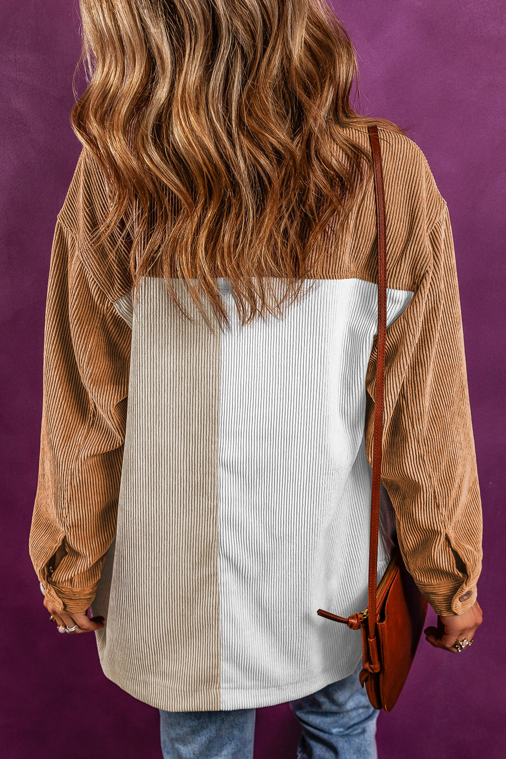 Corduroy Loose Shirt Shacket