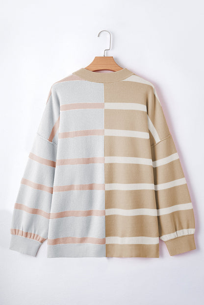 Colorblock Oversized Sweater