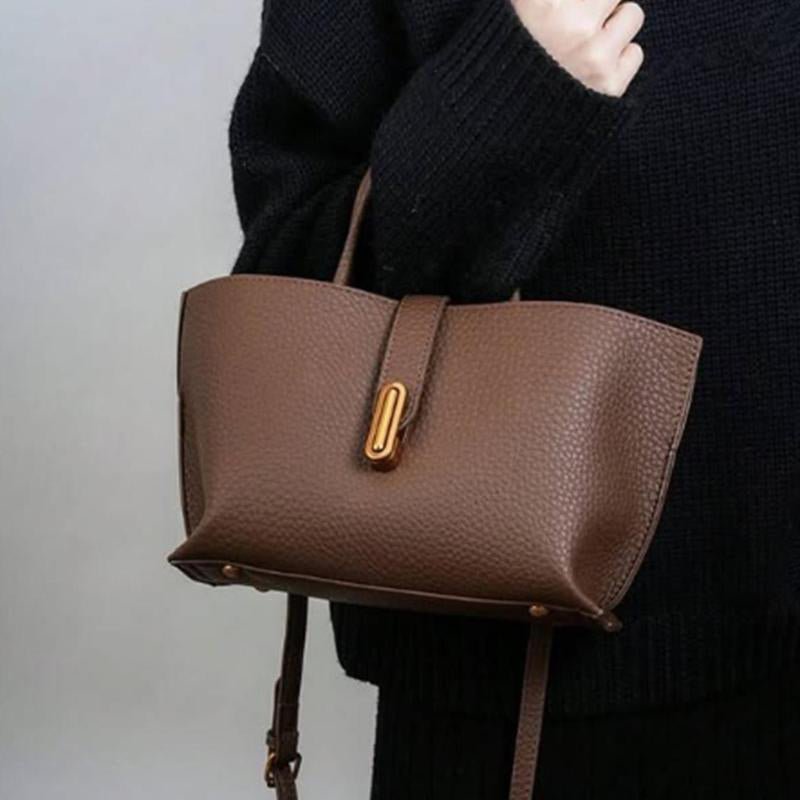 Elegant Solid Color French Styling Handbag