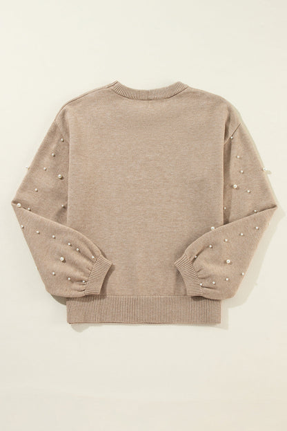 Pearled Round Neck Sweater