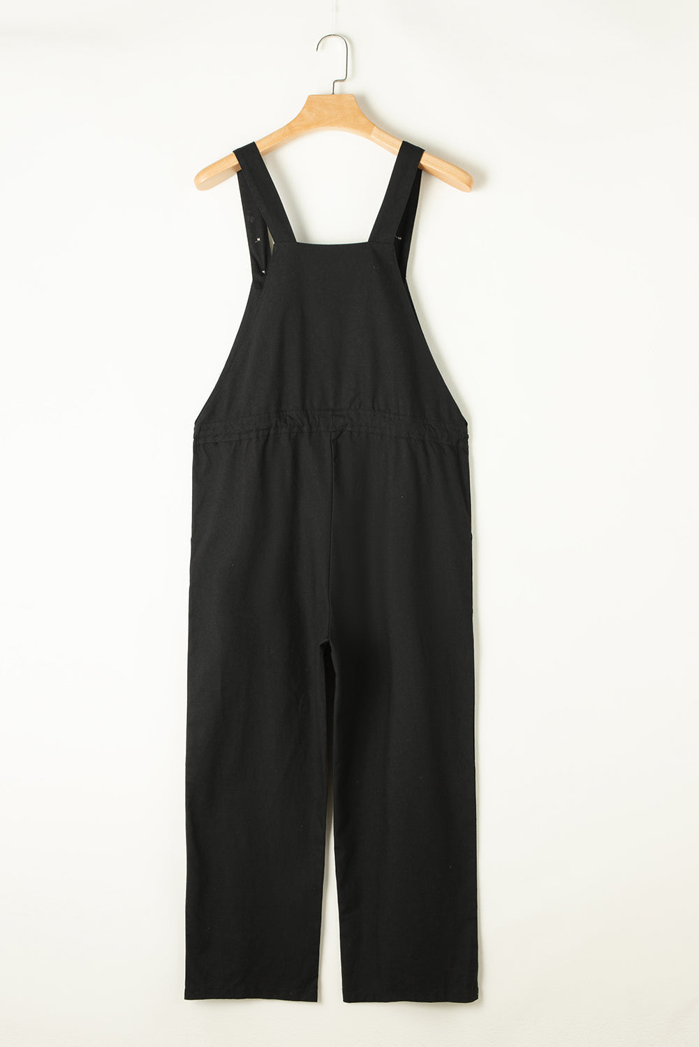 Drawstring Straps Cropped Overall