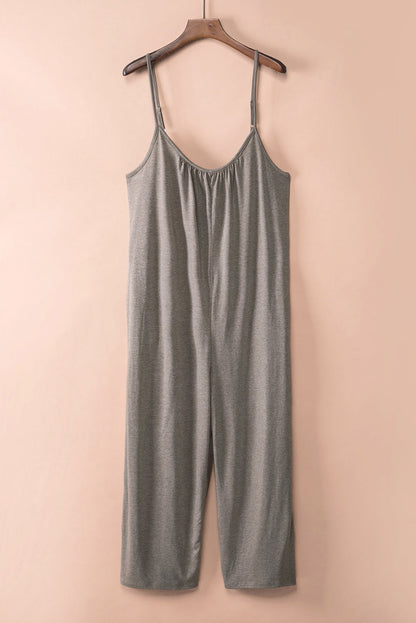 Spaghetti Straps Wide Leg Jumpsuits