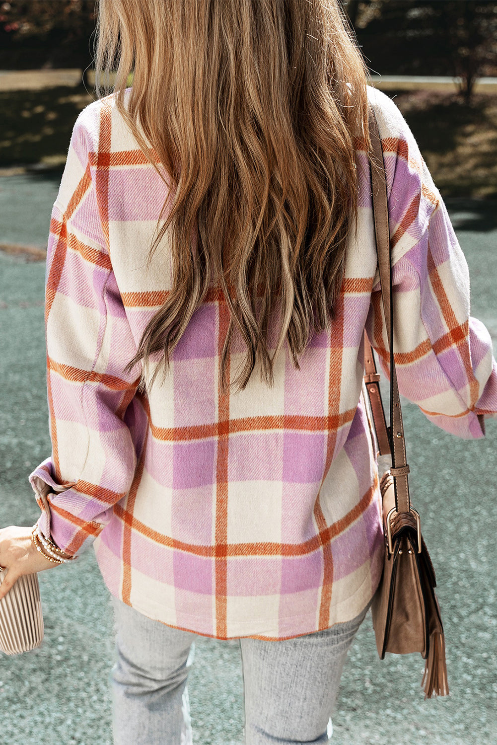 Brushed Checkered Shacket