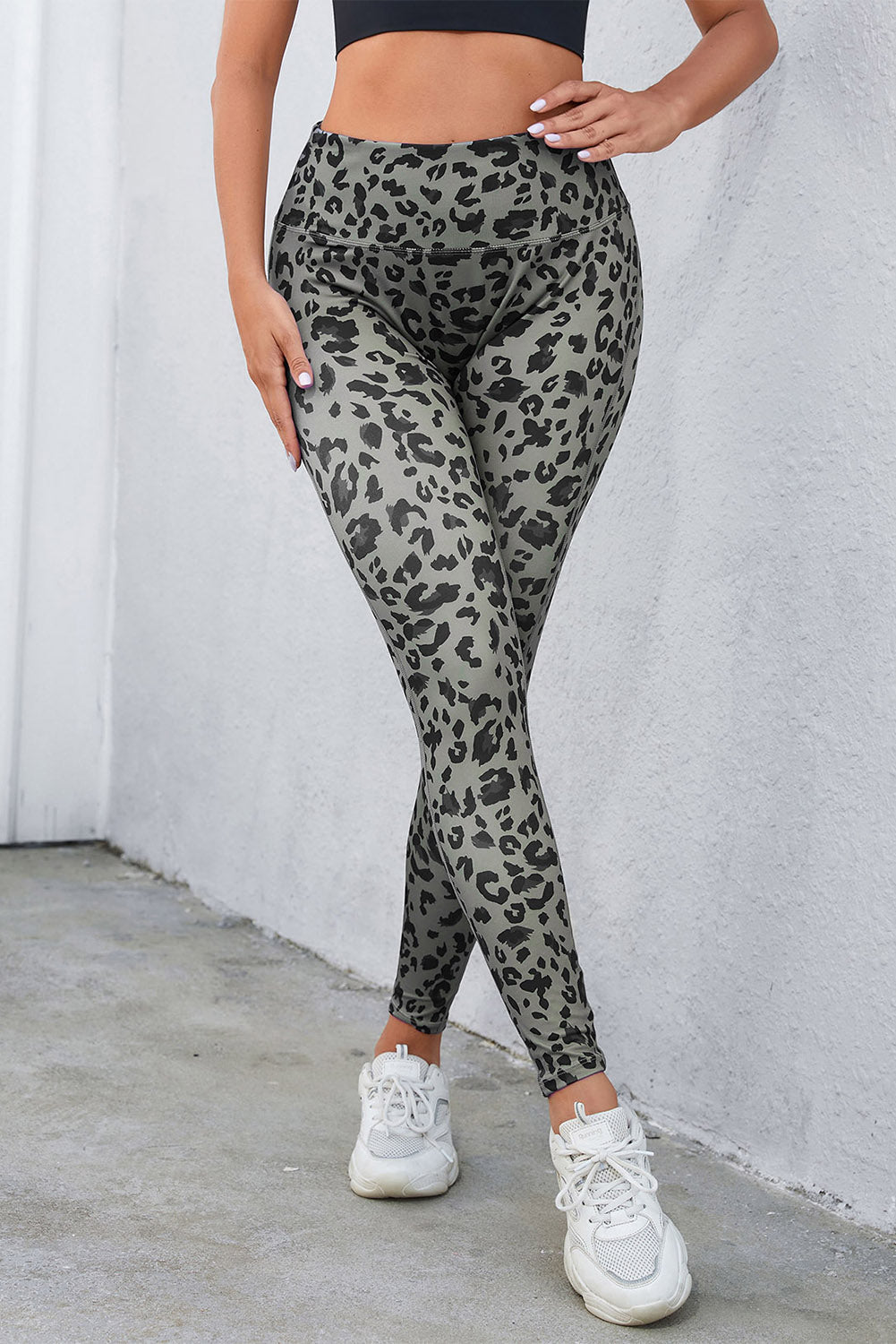 Classic Leopard Print Active Leggings