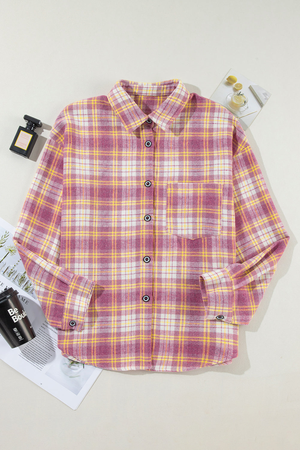 Plaid Chest Pocket Shacket