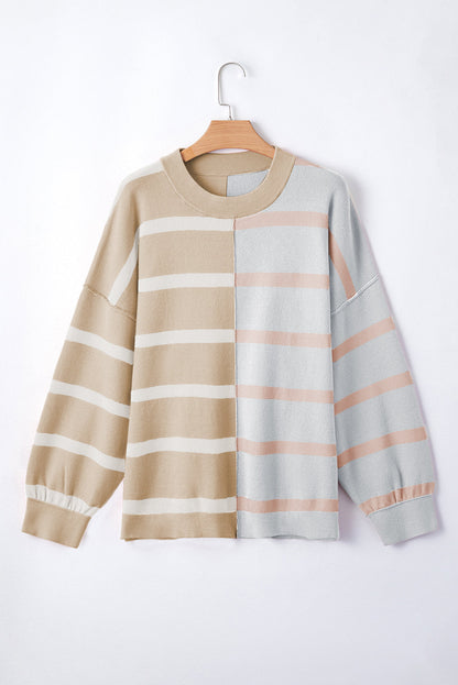 Colorblock Oversized Sweater