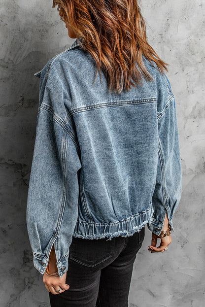 Fashion Sky Blue Denim Jacket