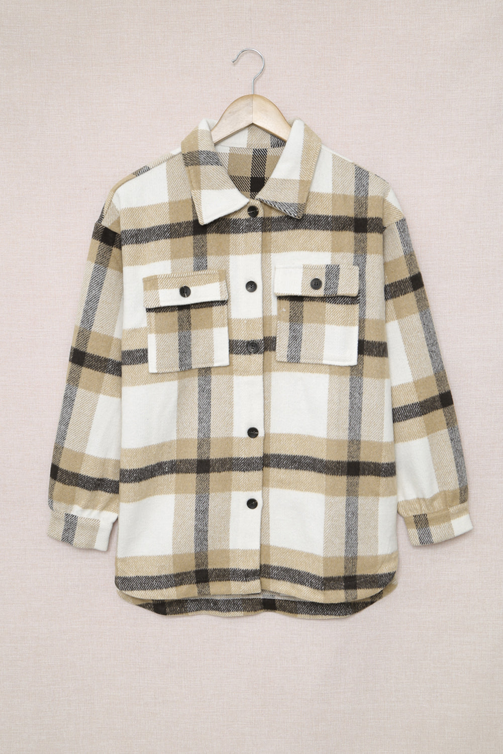 Fashion Plaid Print Shacket