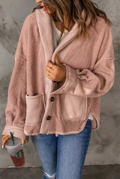 Suede Sherpa Loose Jacket