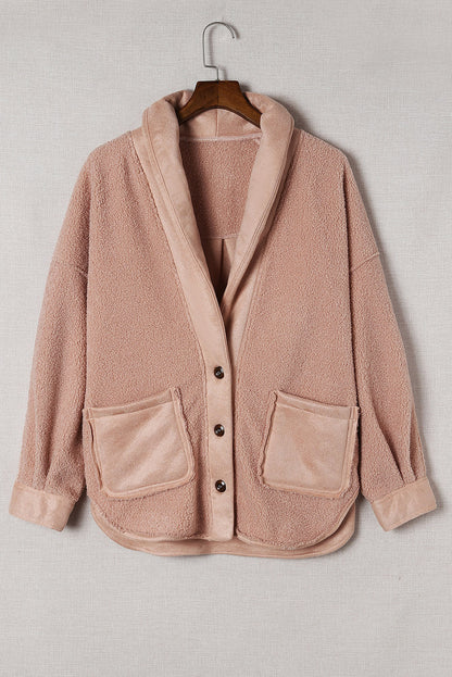 Suede Sherpa Loose Jacket