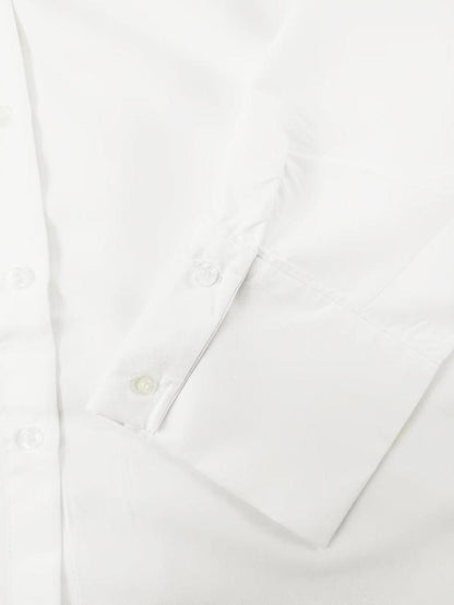 Plain Pocket Button Front Shirt