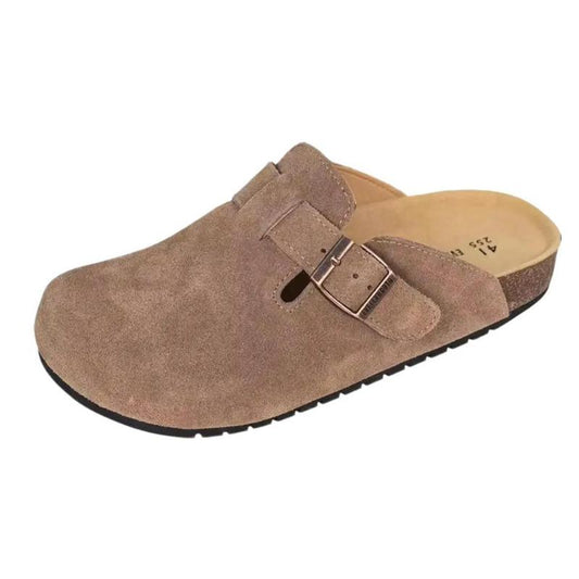 Round Toe Cork Footbed Clogs Potato Shoes