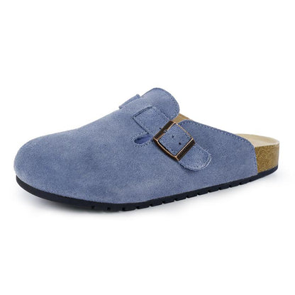 Round Toe Cork Footbed Clogs Potato Shoes