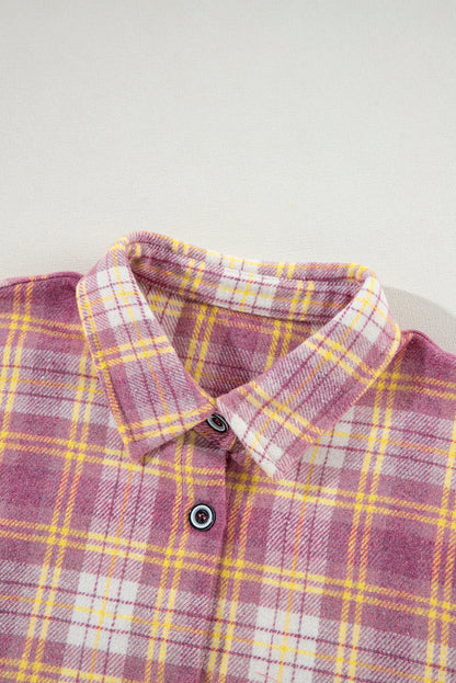 Plaid Chest Pocket Shacket