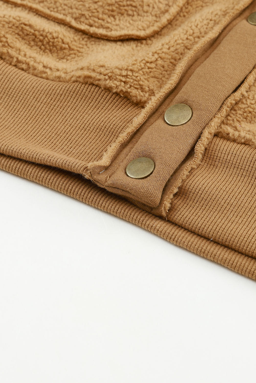 Flap Pocket Spread Fleece Jacket