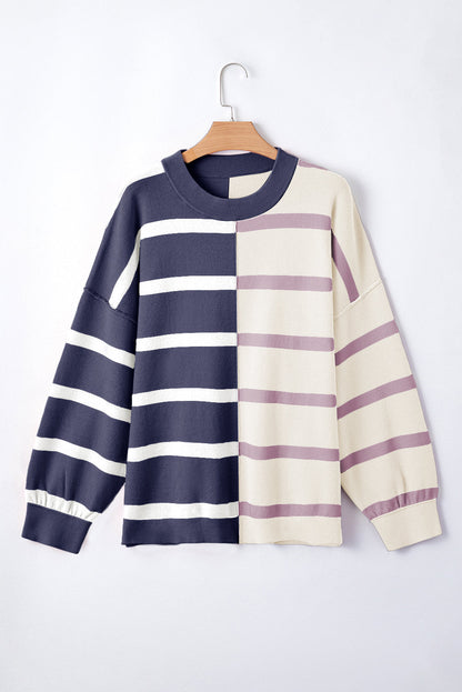 Colorblock Oversized Sweater