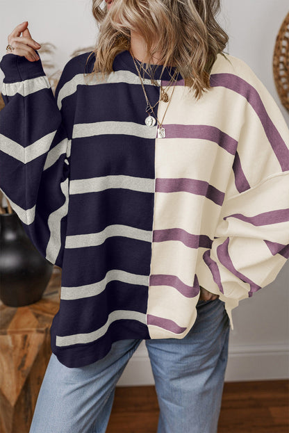 Colorblock Oversized Sweater