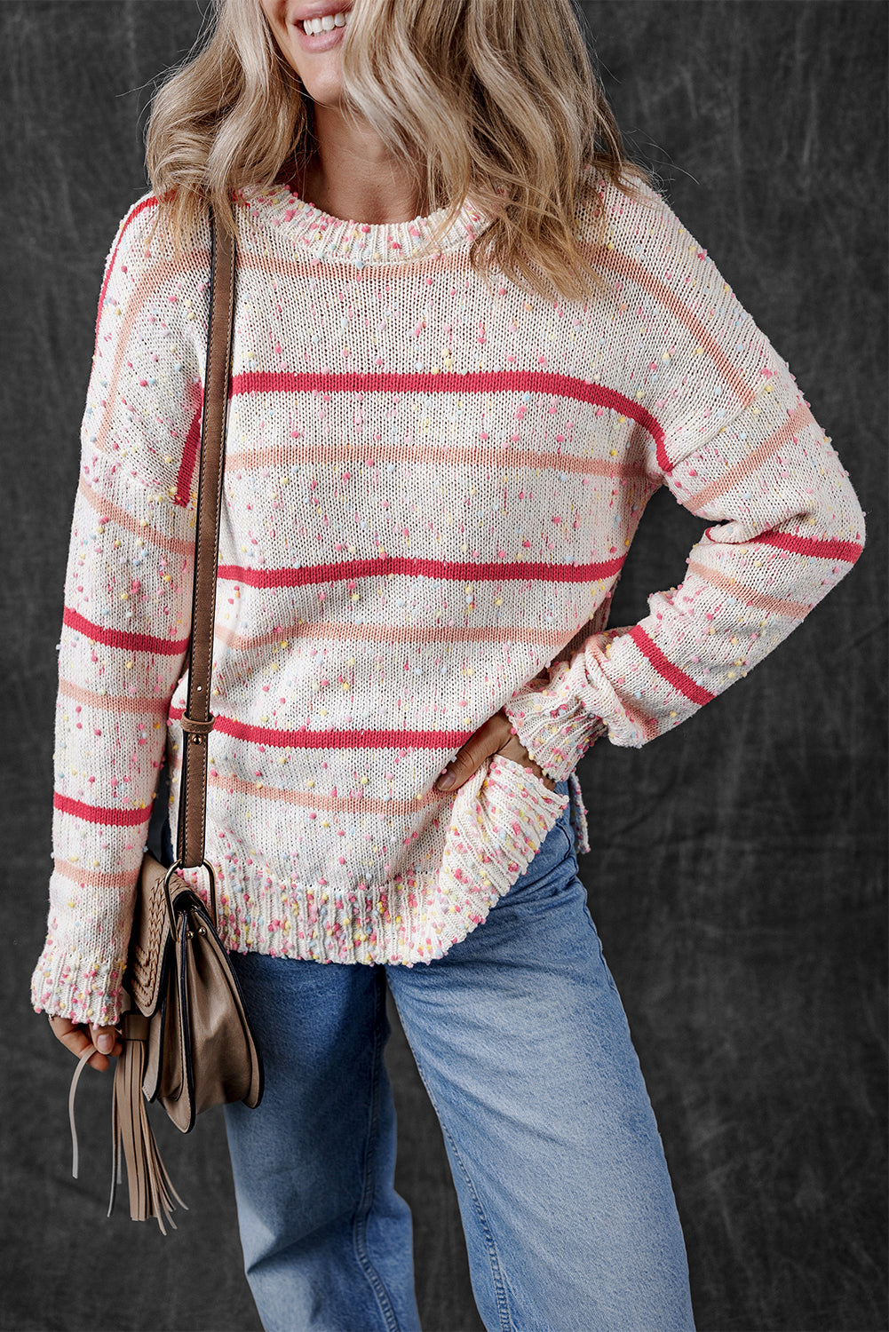 Striped Confetti Knit Sweater